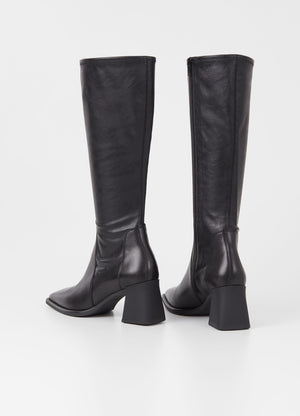 Vagabond knee high Hedda tall boots black leather | Pipe and Row
