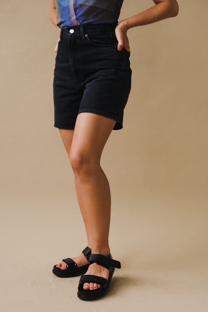 Vagabond Erin platform sandal velcro black leather | Pipe and Row