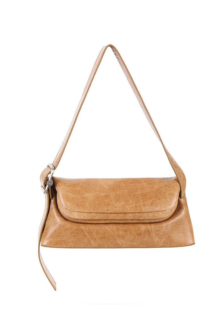 Osoi Folder brot handbag worn peanut brown leather | Pipe and Row Seattle