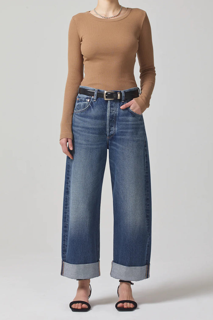 Citizens of Hummanity Ayla baggy jean rolled cuffed hem brielle | Pipe and Row