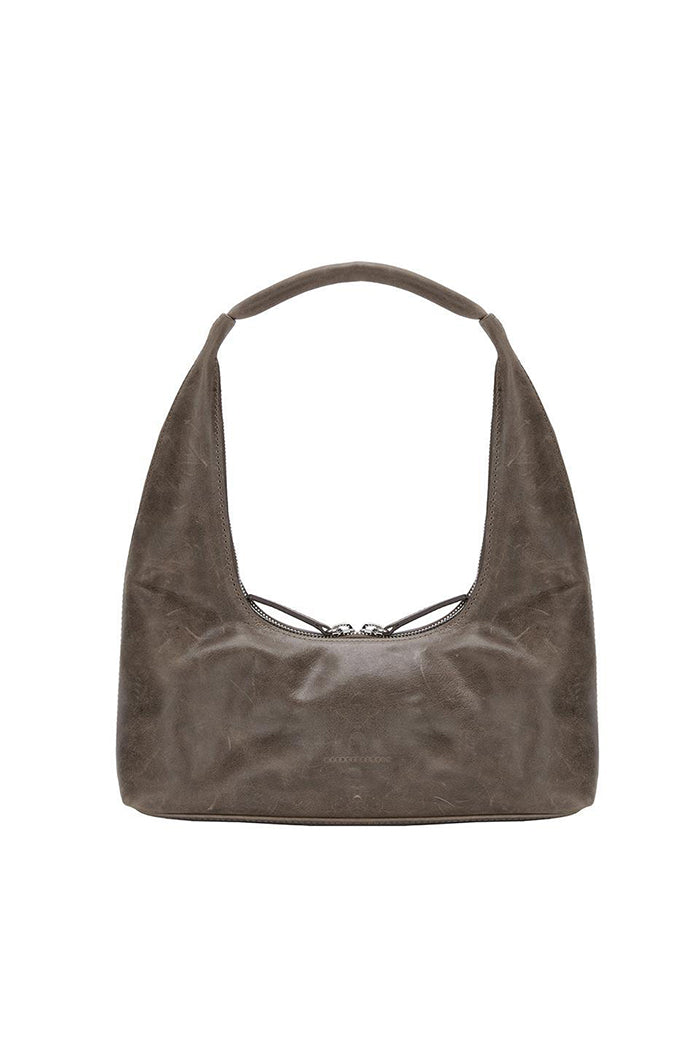 Marge Sherwood Hobo shoulder bag washed brown pullup | Pipe and Row