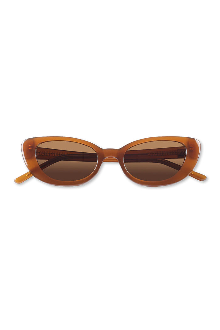 Raie eyewear Cupid sunglasses zodiac brown micro cat eye | Pipe and row