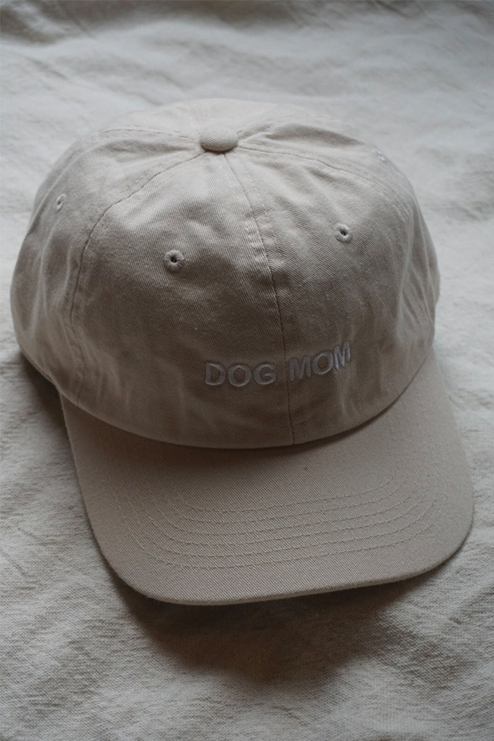 DOG MOM Intentionally Blank dad hat sand | pipe and row boutique seattle