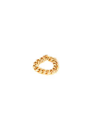 Elliot thick chain gold linked ring | Pipe and Row local Seattle Boutique