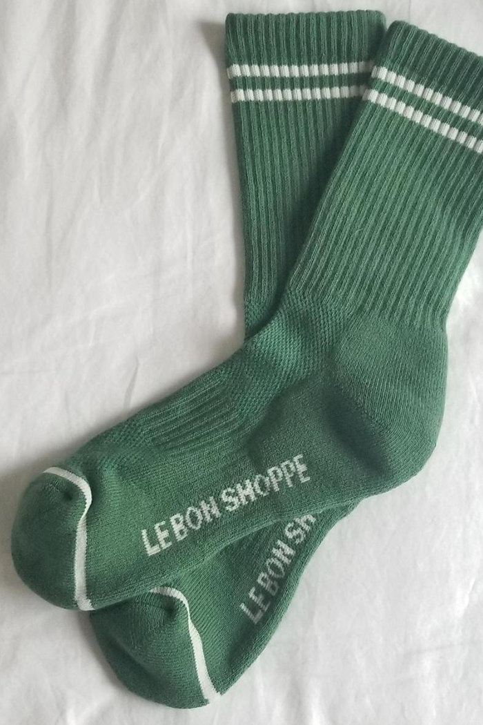 Le Bon Shoppe Boyfriend socks moss green | Pipe and Row Boutique Seattle www.pipeandrow.com