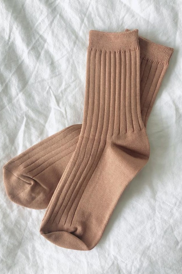 Le Bon Shoppe Her socks perfect height knit rib socks | pipe and row