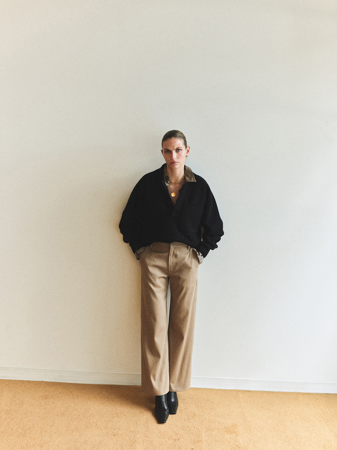 ANA CROPPED BUTTON UP SHIRT