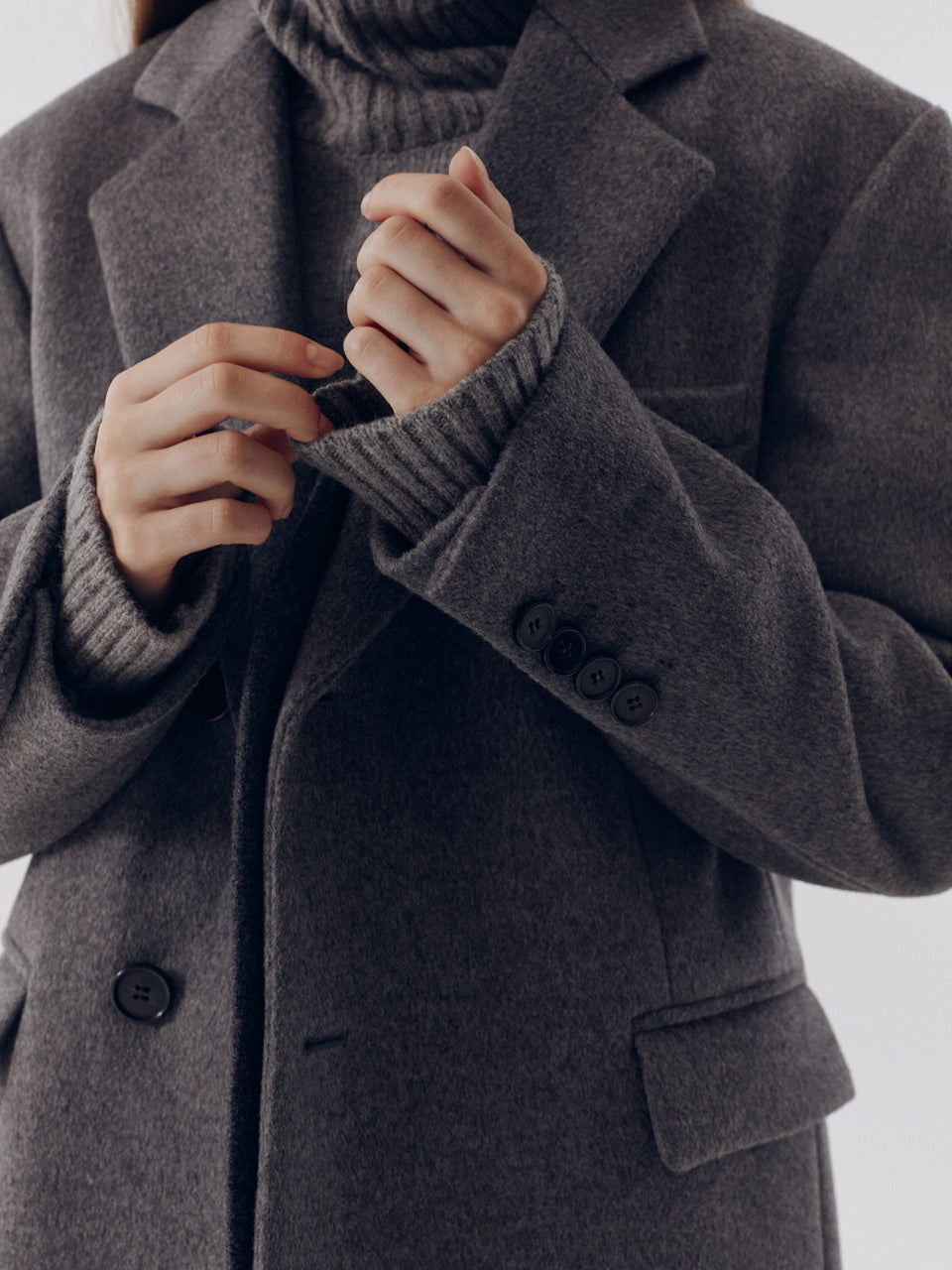 LAYERED HEAVY WOOL BLAZER