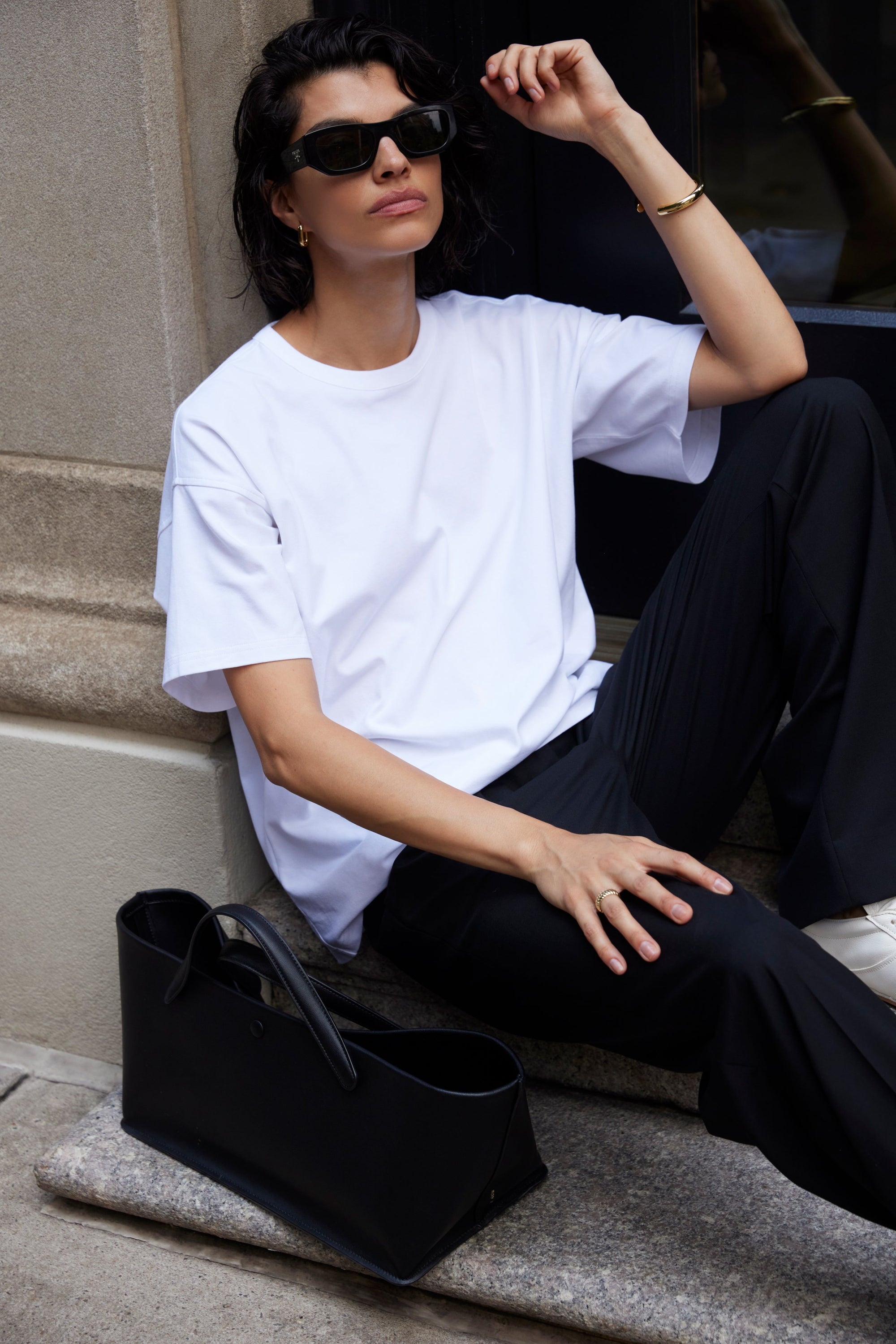 The Oversized Tee in White