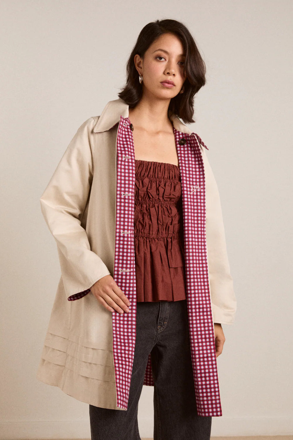 MERCEDES BOW REVERSIBLE TRENCH