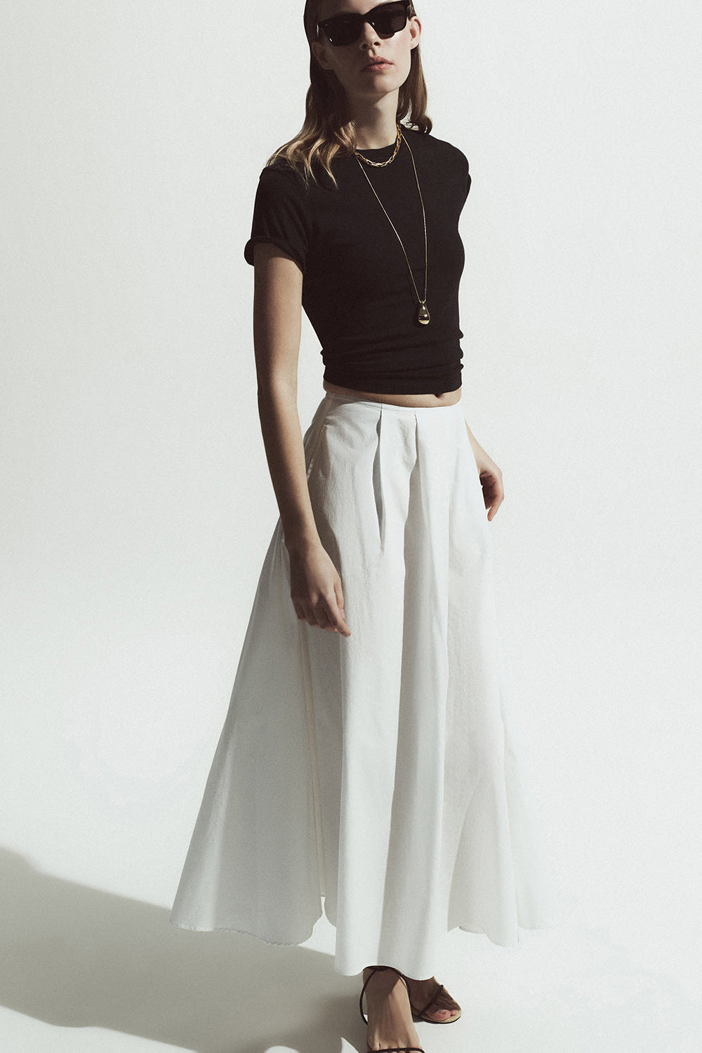 EMIL POPLIN SKIRT