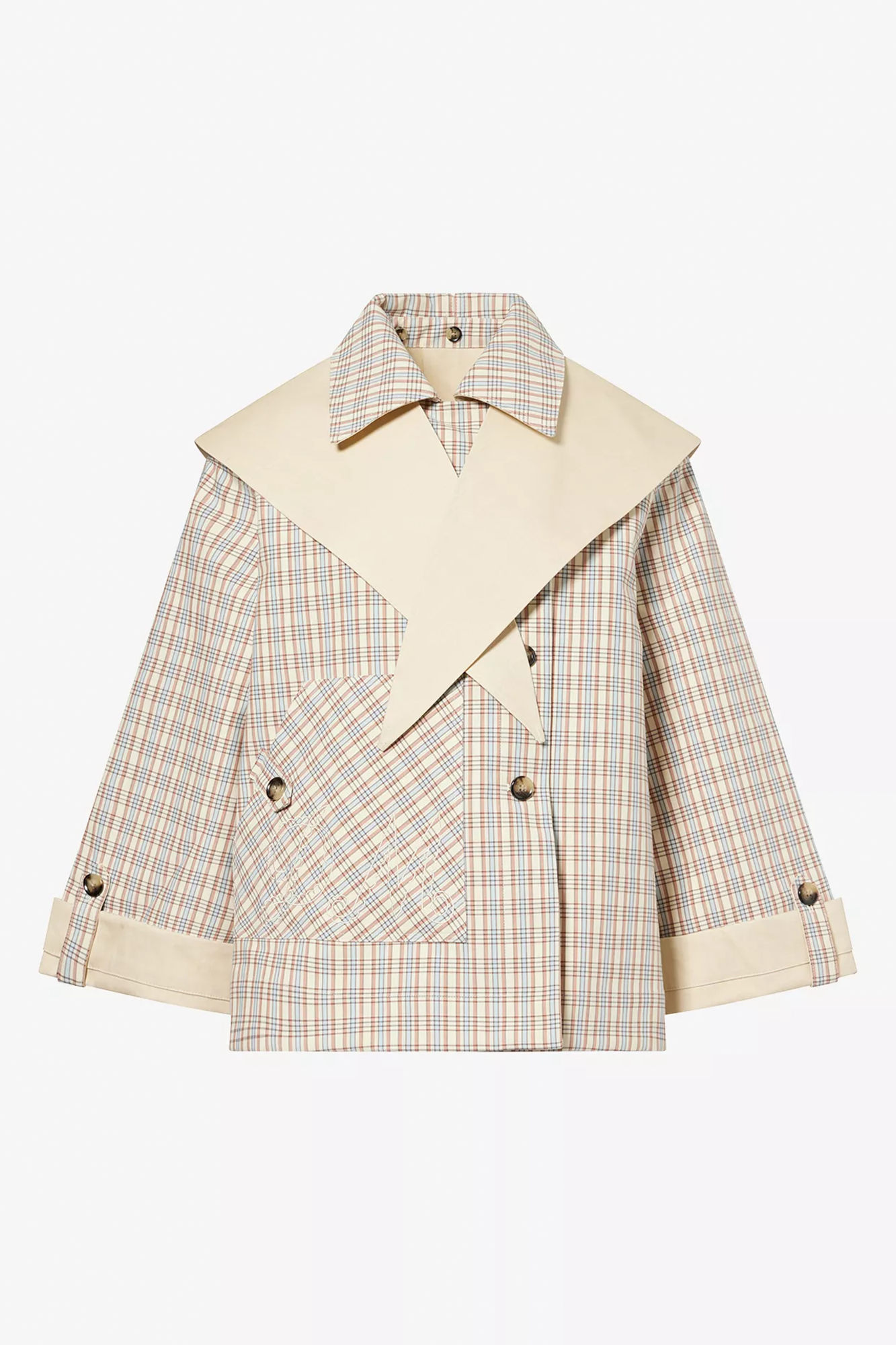 JERRY REVERSIBLE CROP TRENCH COAT