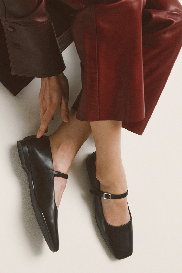 Vagabond Mary Jane Delia ballet black leather | Pipe and Row Vagabond Mary Jane Delia ballet black leather | Pipe and Row