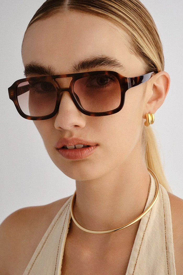 AQUARIUS SUNGLASSES DARK TORT