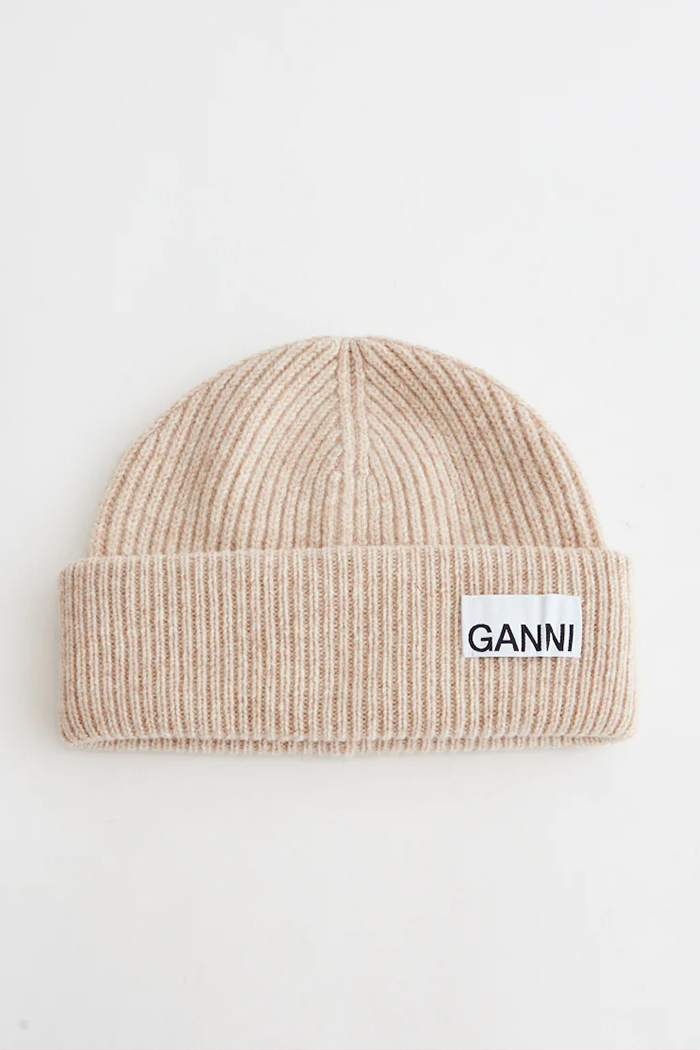 LIGHT STRUCTURED RIB KNIT BEANIE