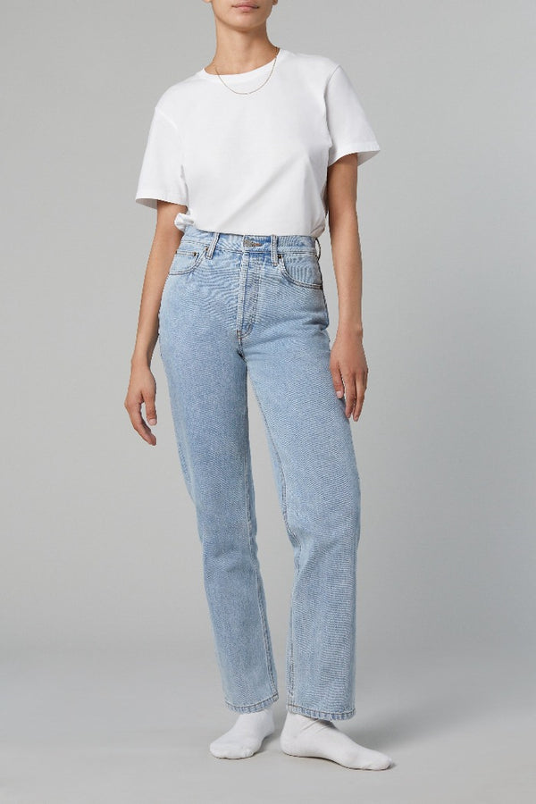 Still here Childhood jean vintage Blue straight leg denim | Pipe and ...
