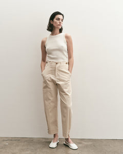 Mijeong Park cropped workwear trousers light weight | Pipe and Row Seattle