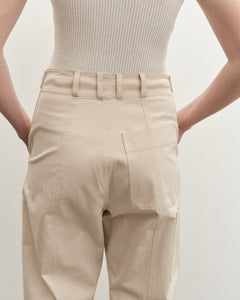 Mijeong Park cropped workwear trousers light weight | Pipe and Row Seattle