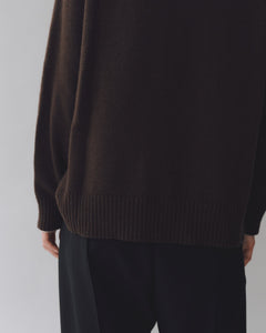 Mijeong Park cashmere blend crewneck knit sweater brown | Pipe and Row