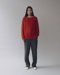 Mijeong Park cashmere blend crewneck knit sweater red | Pipe and Row