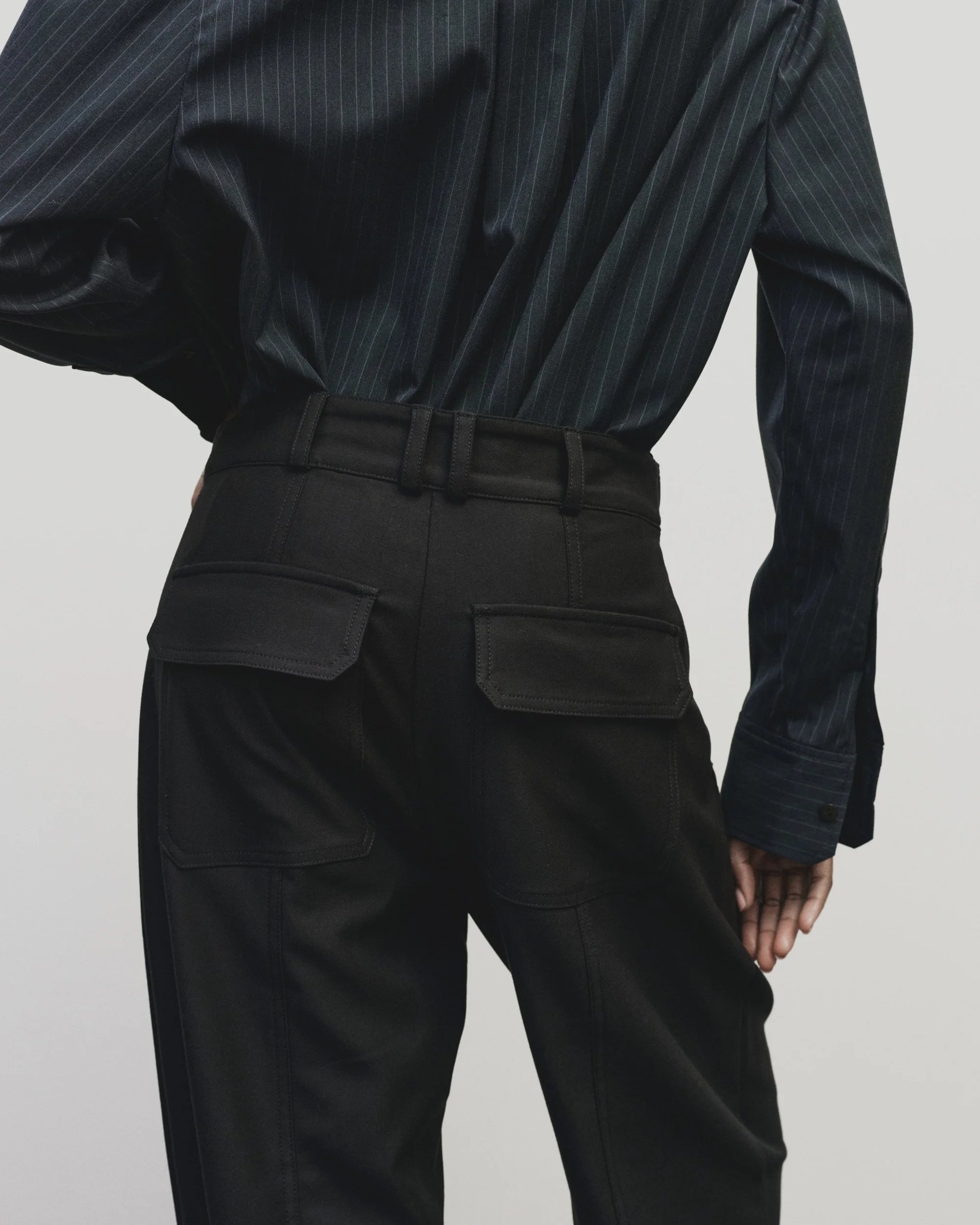 WOOL BLEND WORKWEAR PANTS