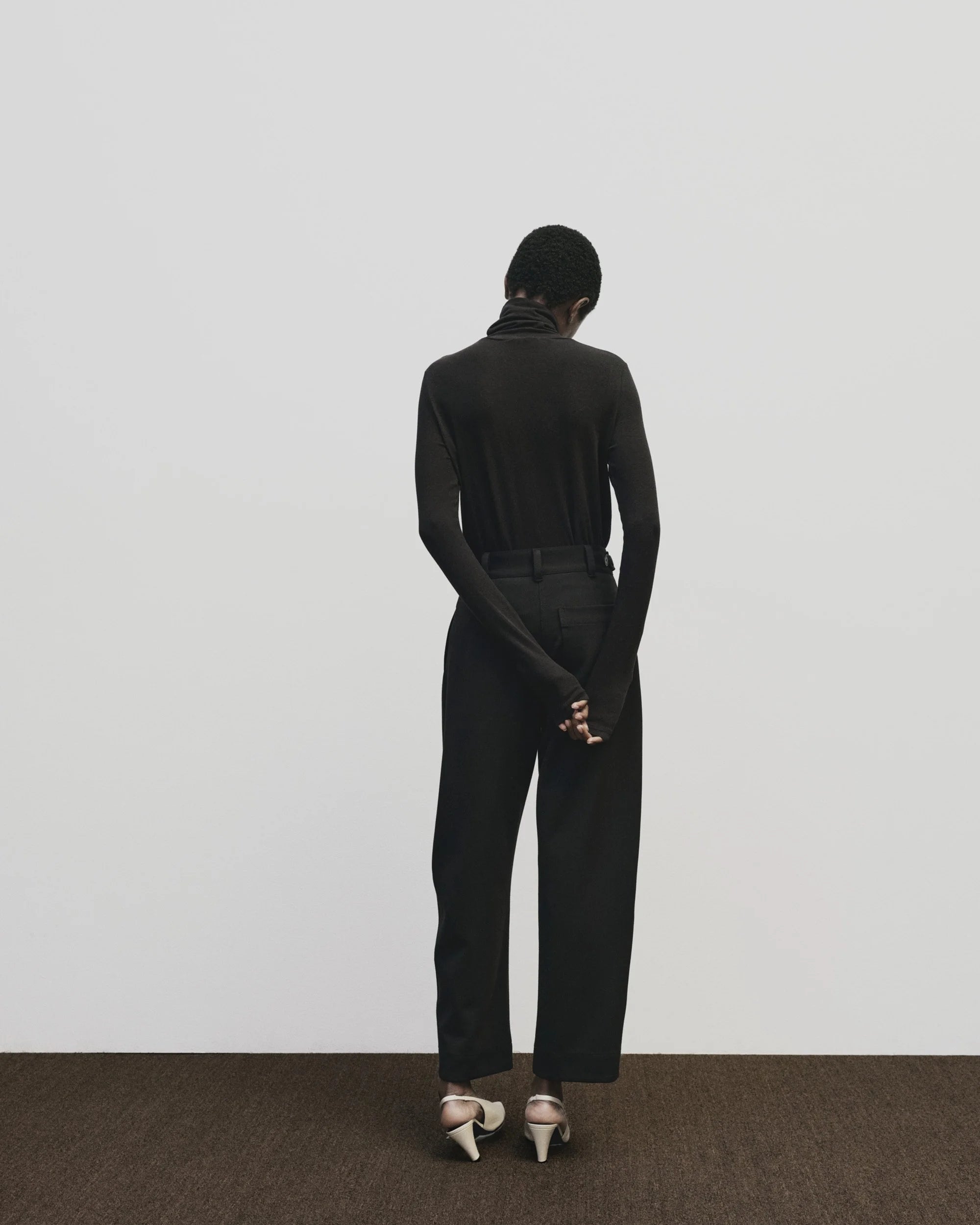 ROLL NECK JERSEY TOP