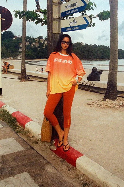 DIP DYE FLAME CORE TEE