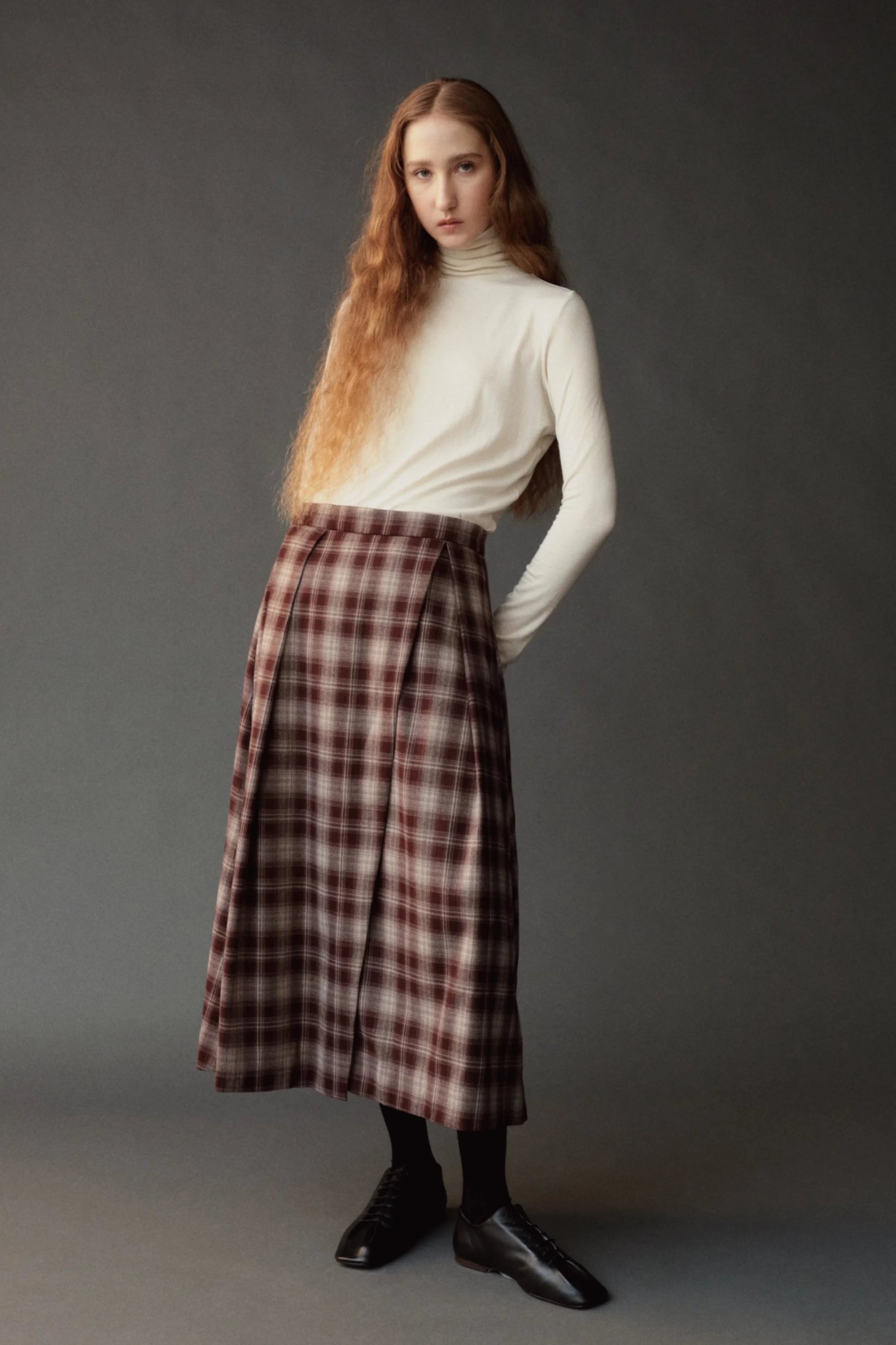 ROLL NECK JERSEY TOP