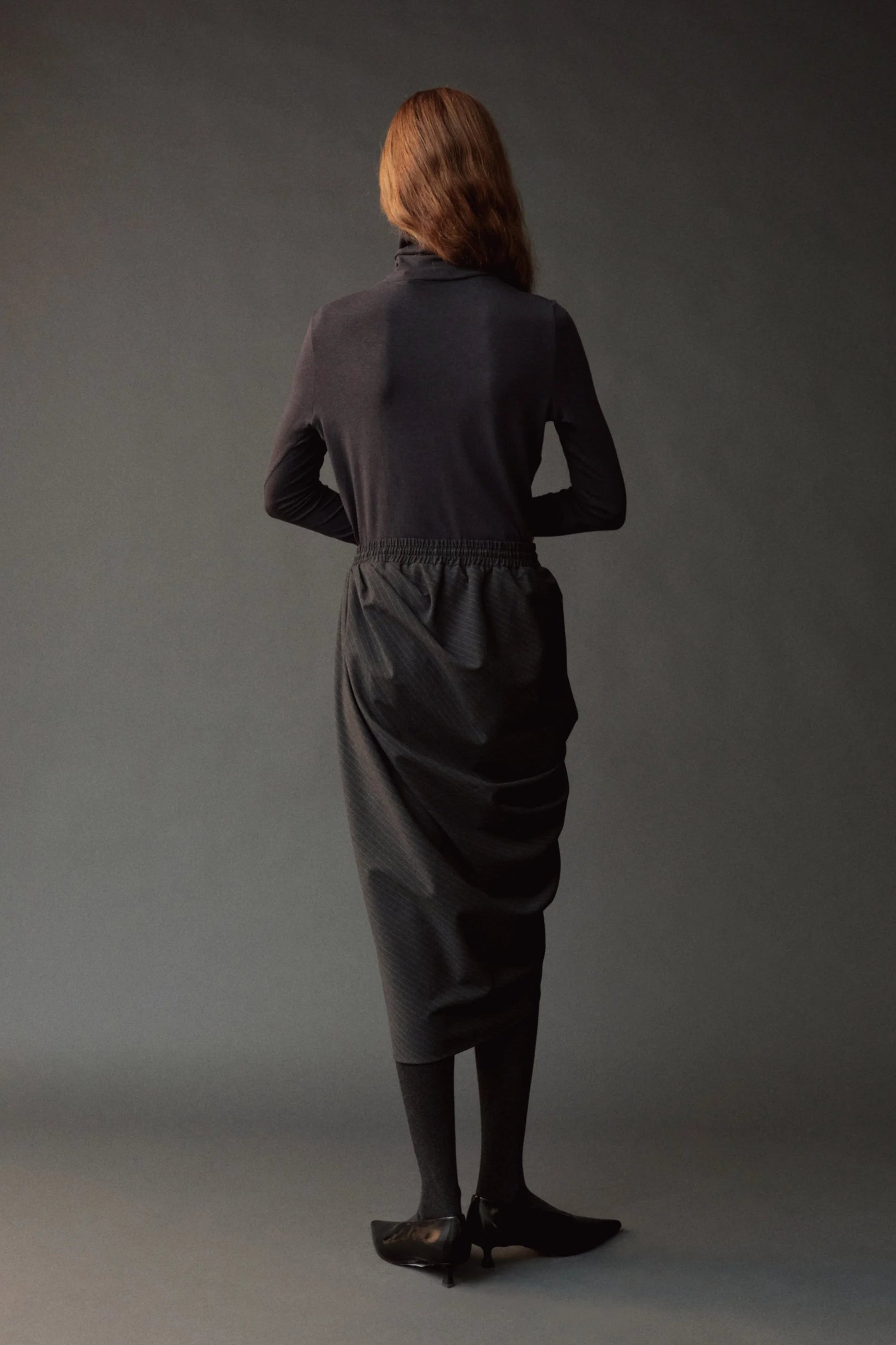 ROLL NECK JERSEY TOP