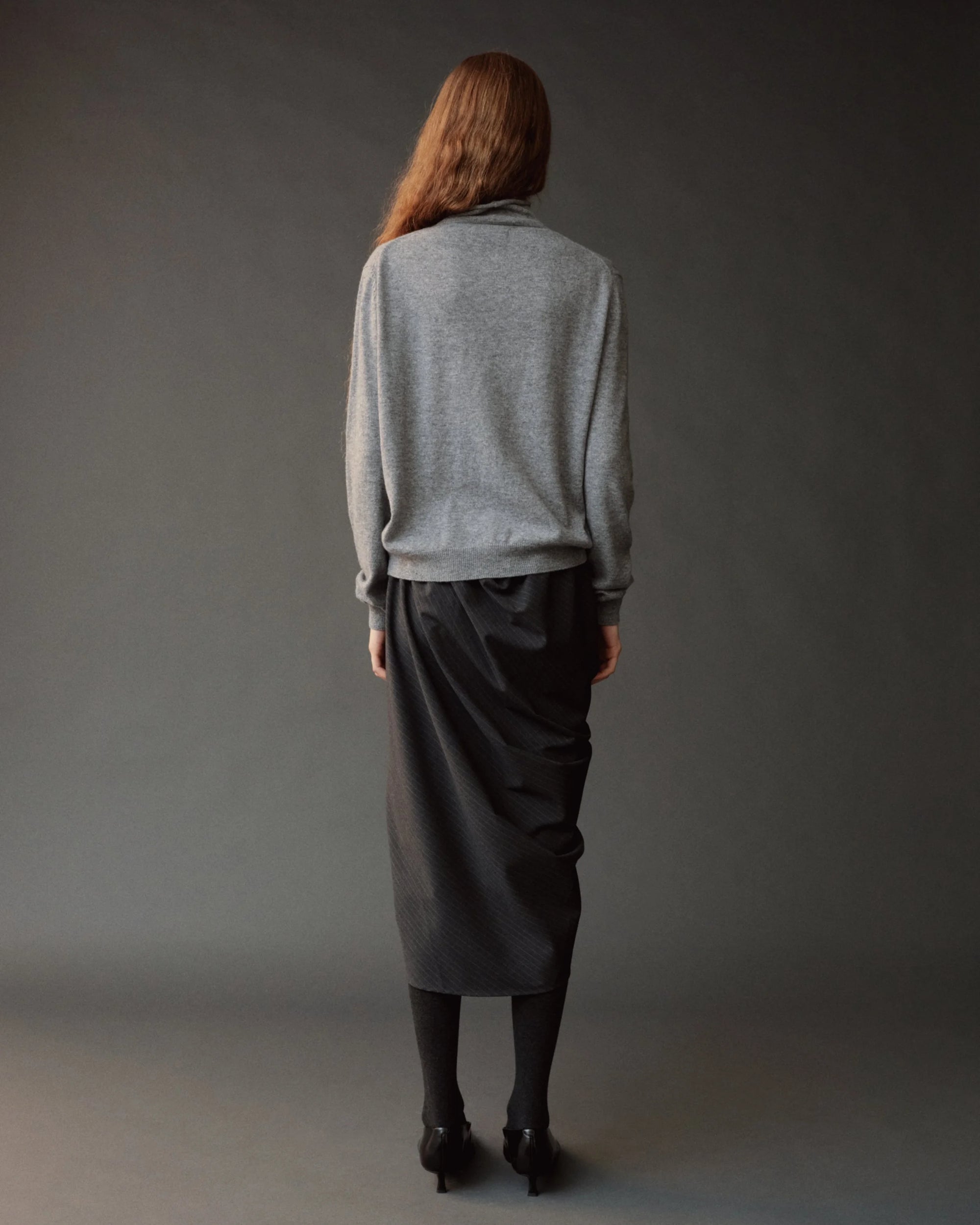 MOCK NECK CARDIGAN