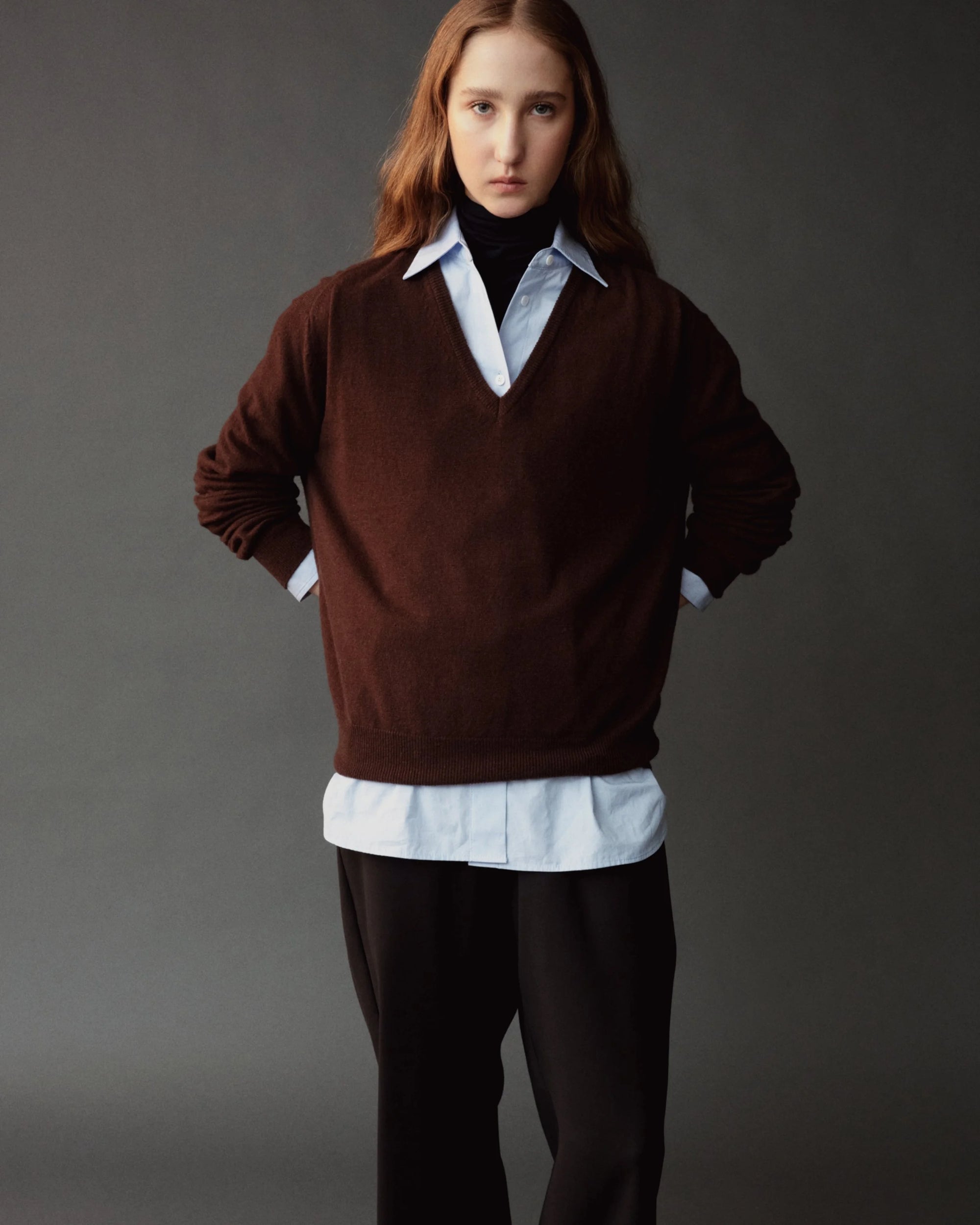 ROLL NECK JERSEY TOP