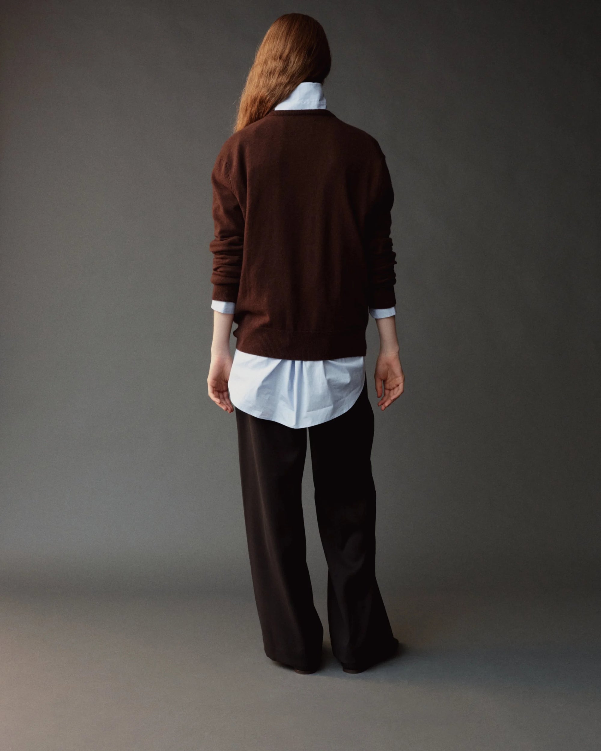 WOOL BLEND DRAWSTRING PANTS