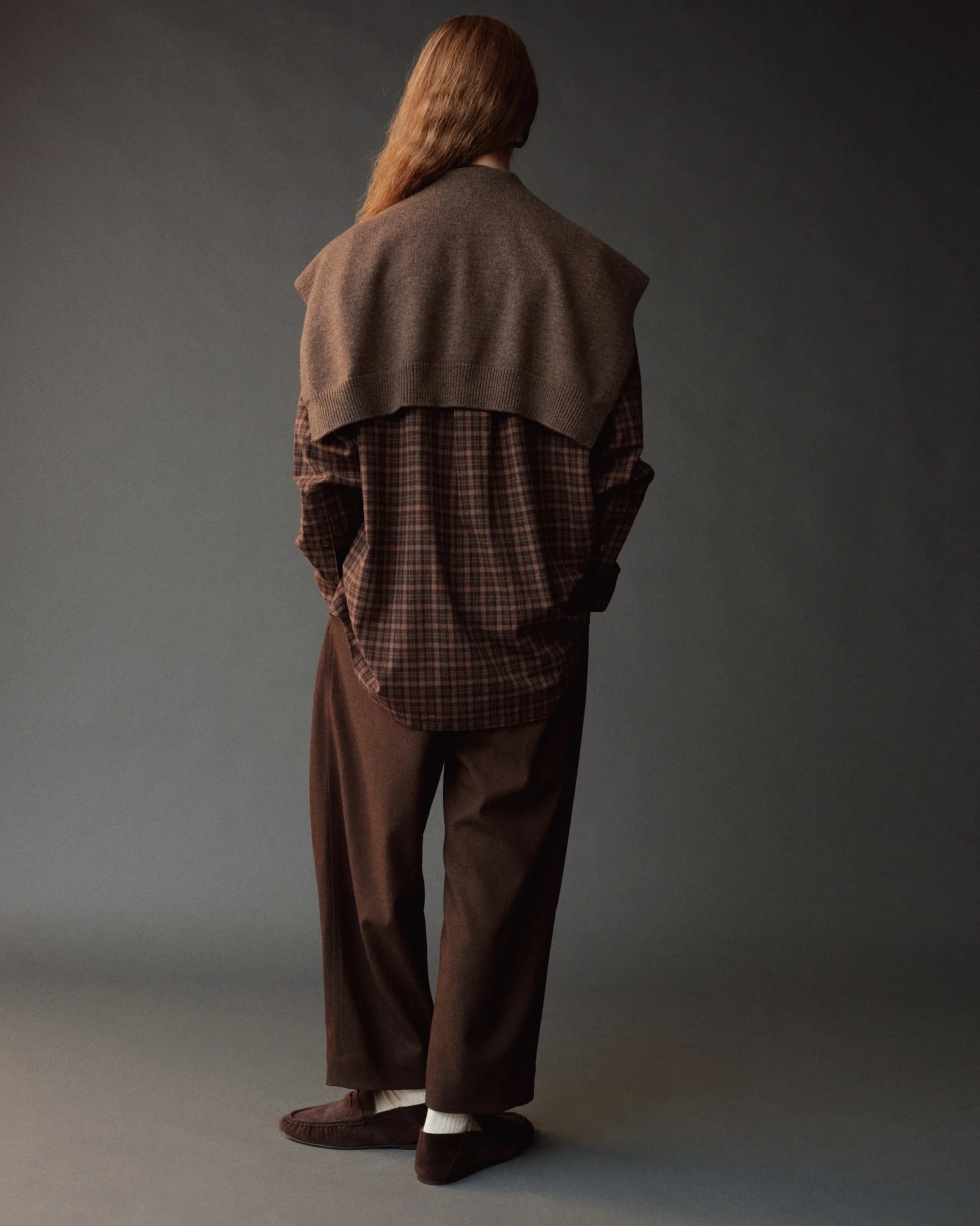 CROPPED BARREL LEG PANTS