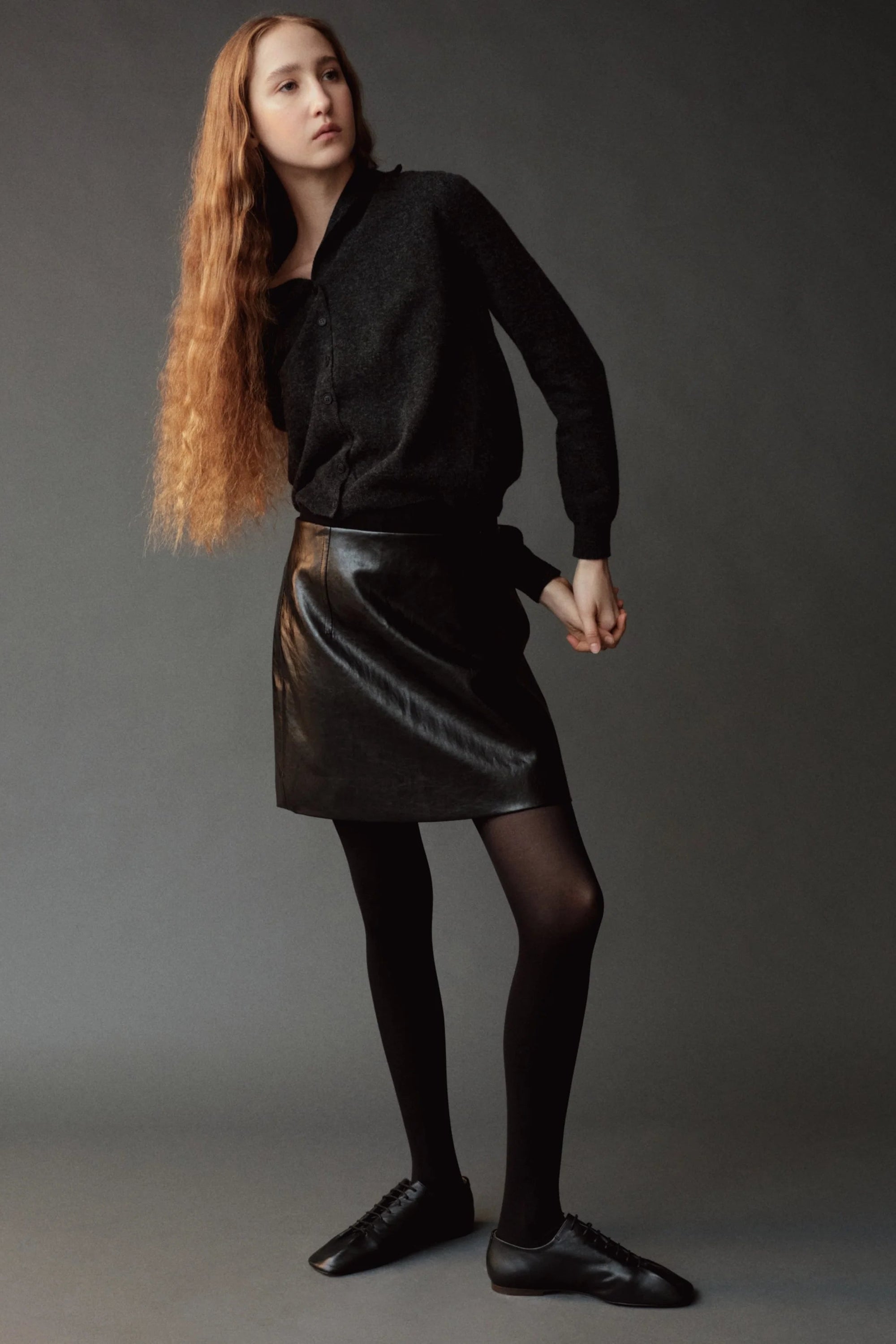 MOCK NECK CARDIGAN