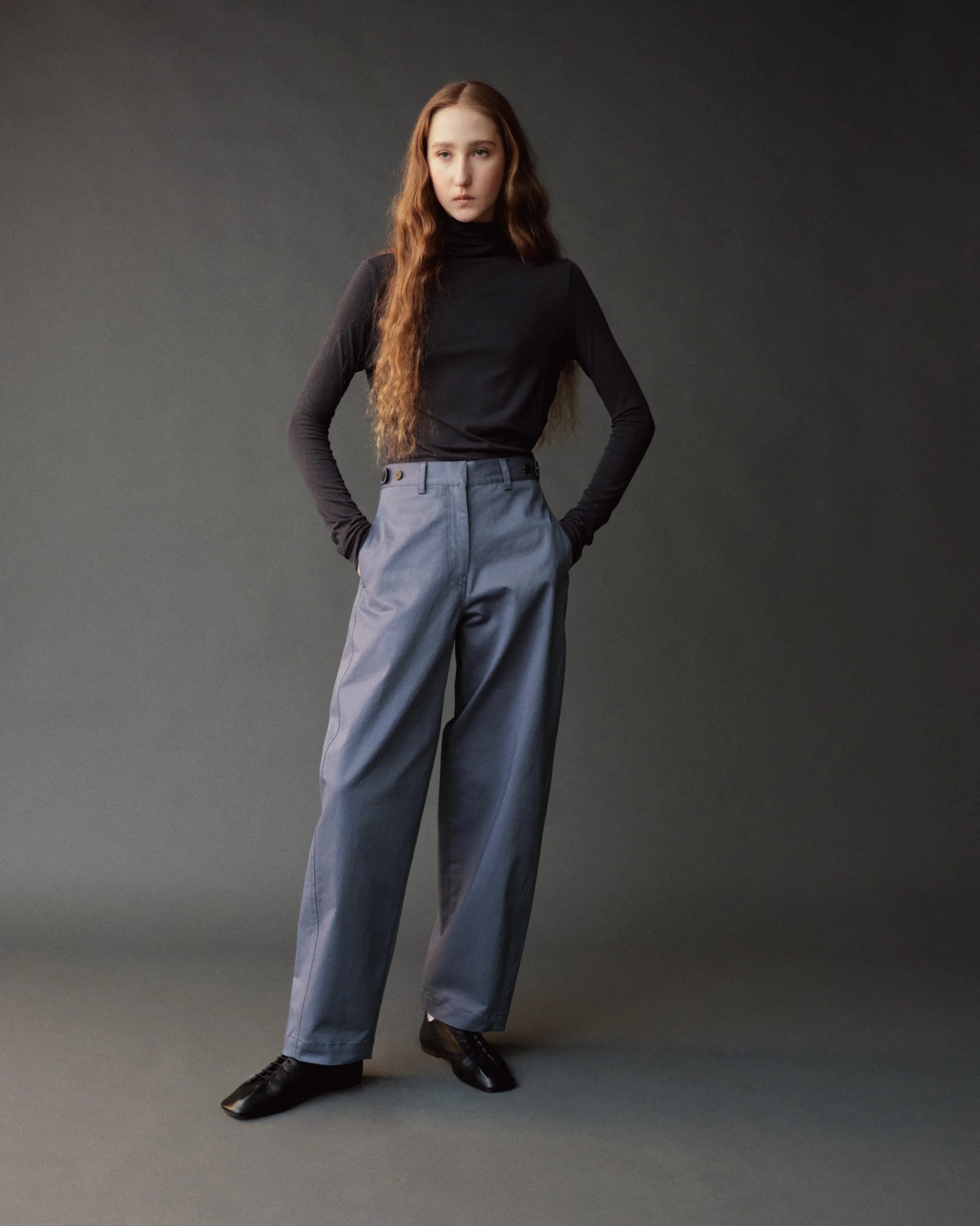ROLL NECK JERSEY TOP