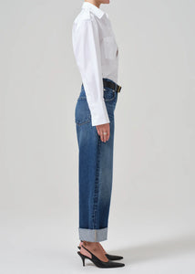 Citizens of Hummanity Ayla baggy jean untacked rolled cuffed hem Claremont wash | Pipe and Row