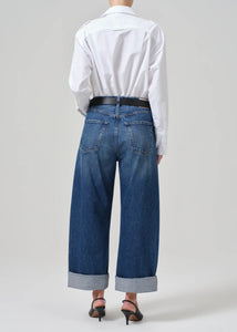 Citizens of Hummanity Ayla baggy jean untacked rolled cuffed hem Claremont wash | Pipe and Row