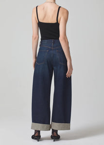 Citizens of Hummanity Ayla baggy jean rolled cuffed hem bravo deep indigo | Pipe and Row