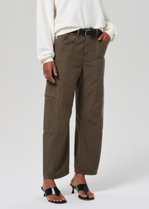 Citizens of Humanity Marcelle low slung twill cargo dark dogwood green | Pipe and Row
