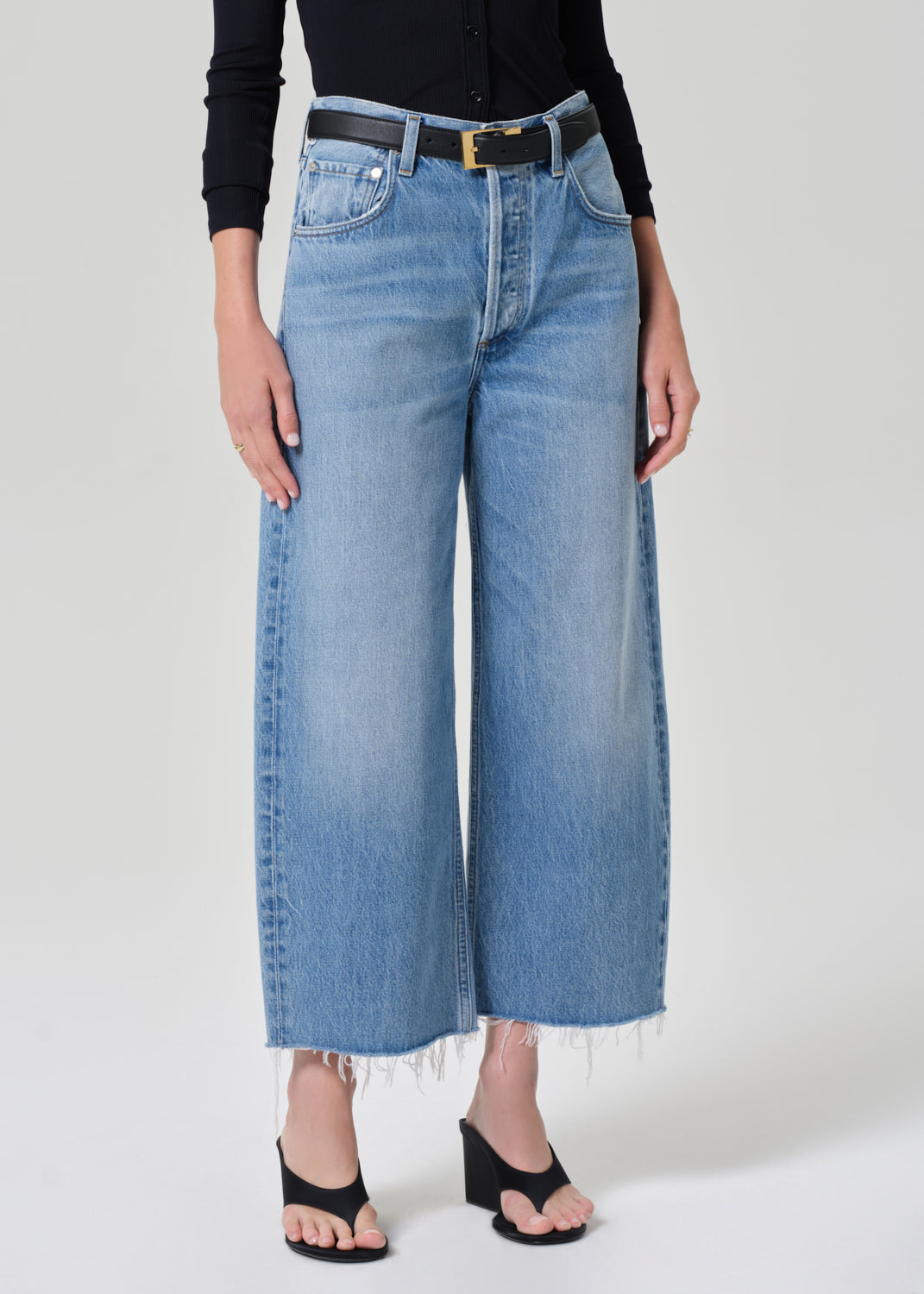 Citizens of Humanity cropped Ayla raw hem light medium honour wash | Pipe and Row