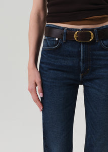 Citizens of Hummanity high rise straight leg Zurie Sutherland dark indigo wash | Pipe and Row