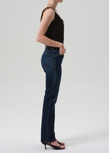 Citizens of Hummanity high rise straight leg Zurie Sutherland dark indigo wash | Pipe and Row