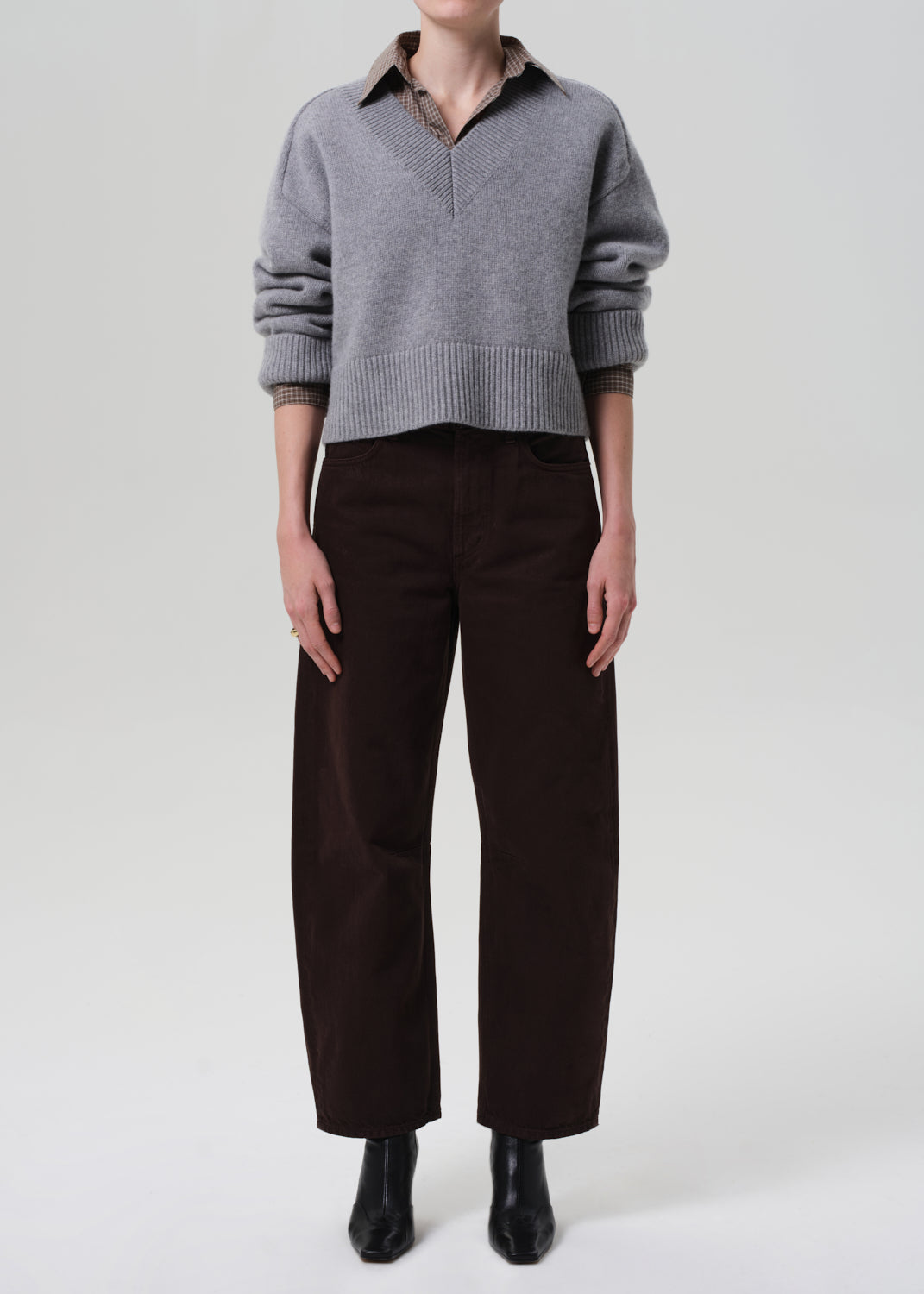 Citizens of Humanity Miro twill jean Carob dark brown | Pipe and Row Seattle