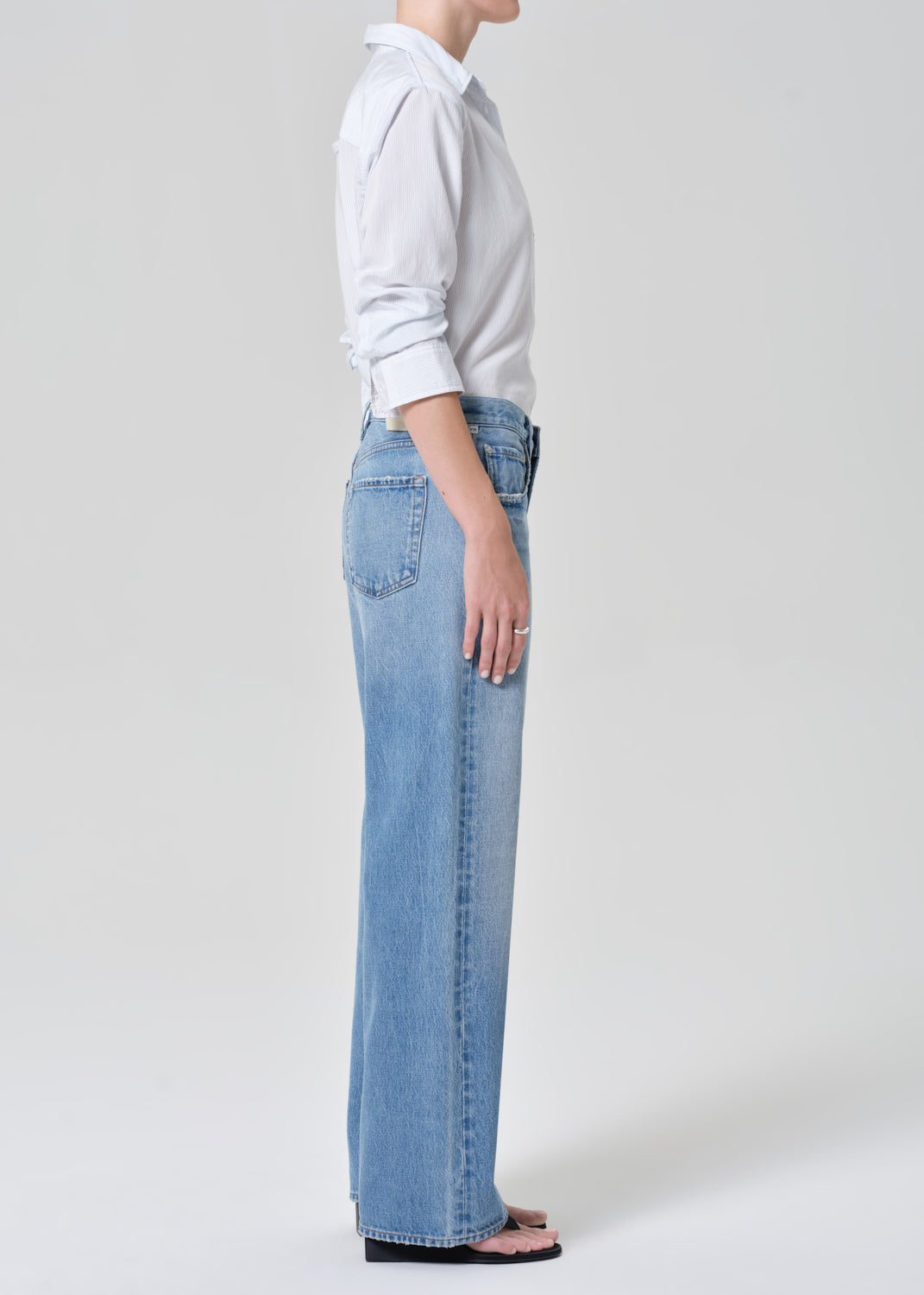 Citizens of Hummanity Lindz relaxed straight leg low rise jeans cupid | Pipe and Row
