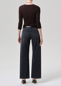 Citizens of Hummanity Lindz relaxed straight leg low rise jeans vintage black | Pipe and Row Seattle
