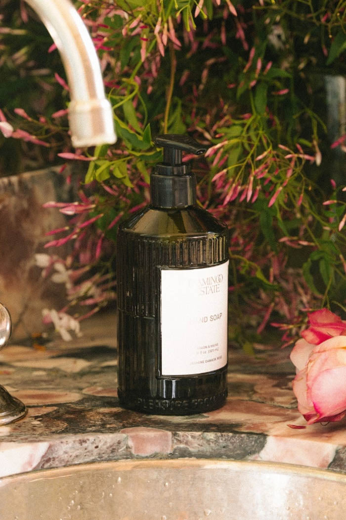 JASMINE DAMASK ROSE GLASS HAND SOAP