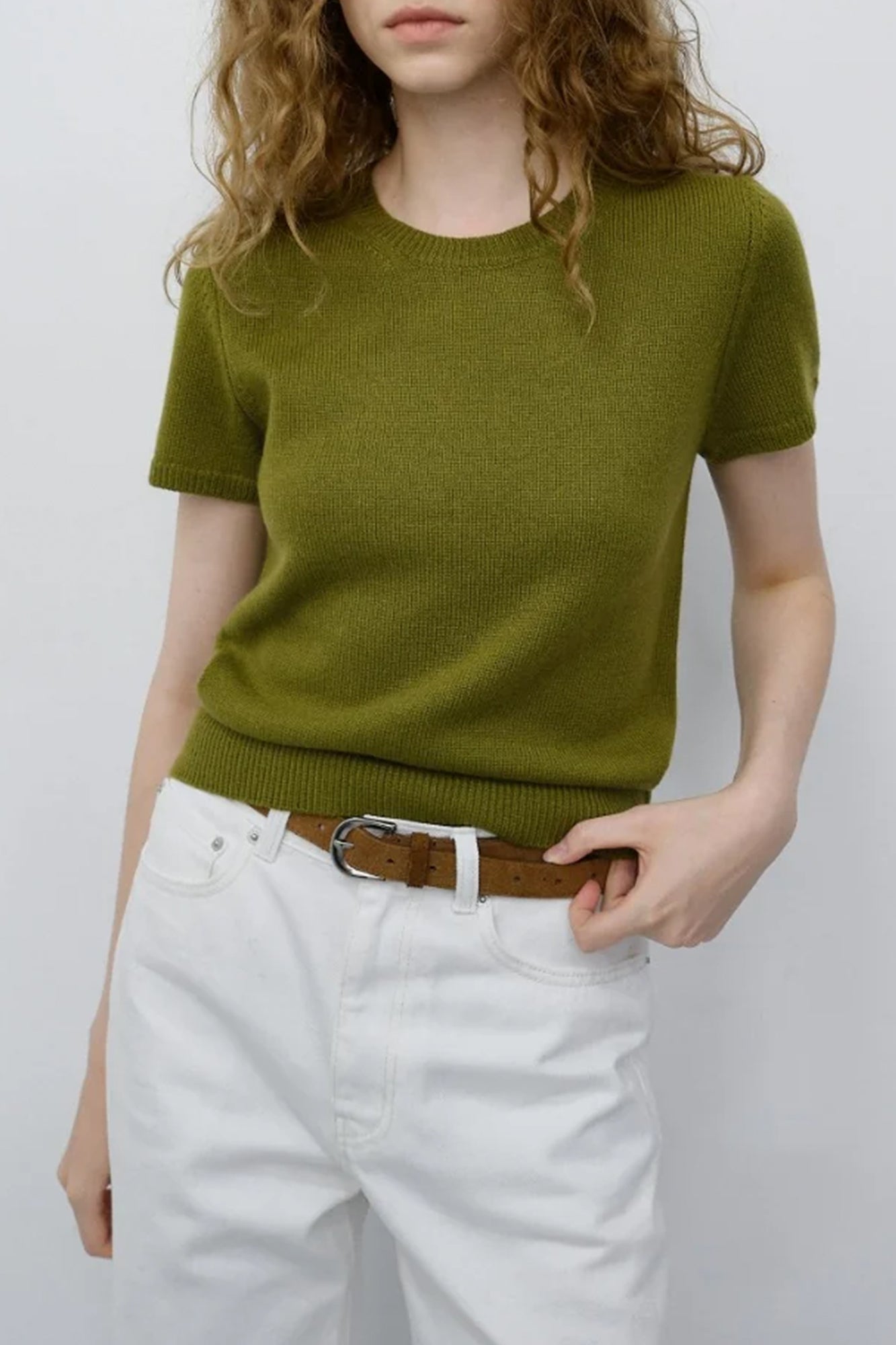 HALF SLEEVE KNIT TOP