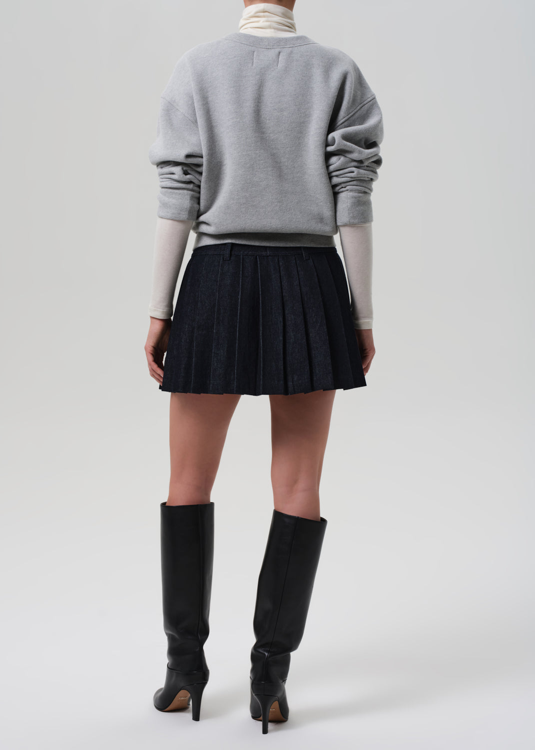 PLEATED MINI SKIRT