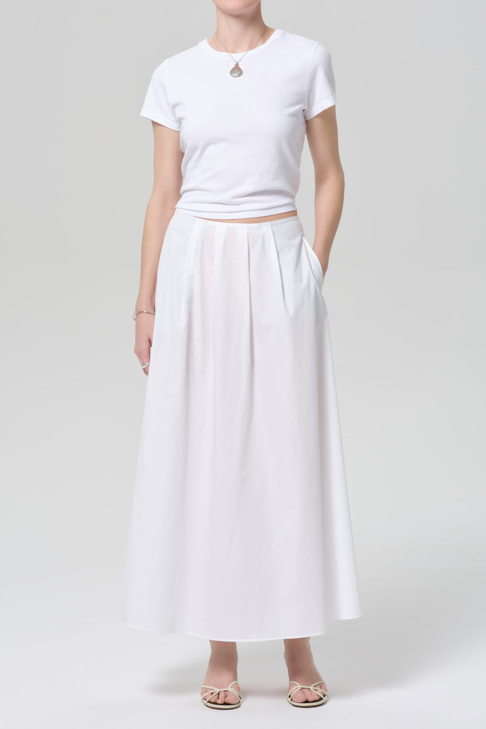 EMIL POPLIN SKIRT