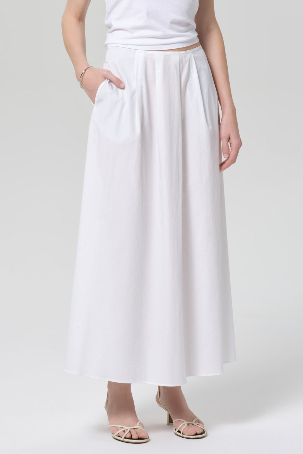 EMIL POPLIN SKIRT